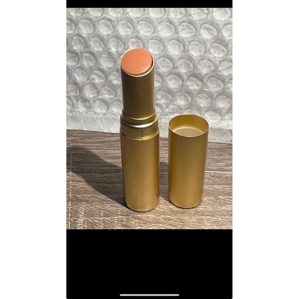 Too Faced Lipstick Naughty Nude Gold‎ Tube Satin Finish Creamy Peach Tan lip